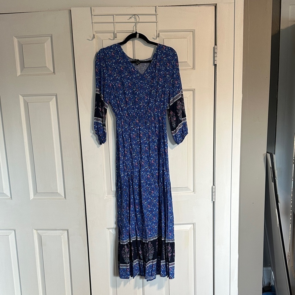 SHEIN blue maxi dress womens size small